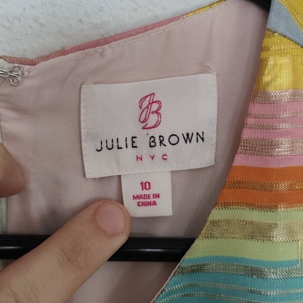 Julie Brown NYC Dress Womens Size 10 Sleeveless Mini Multicolor - Picture 7 of 9